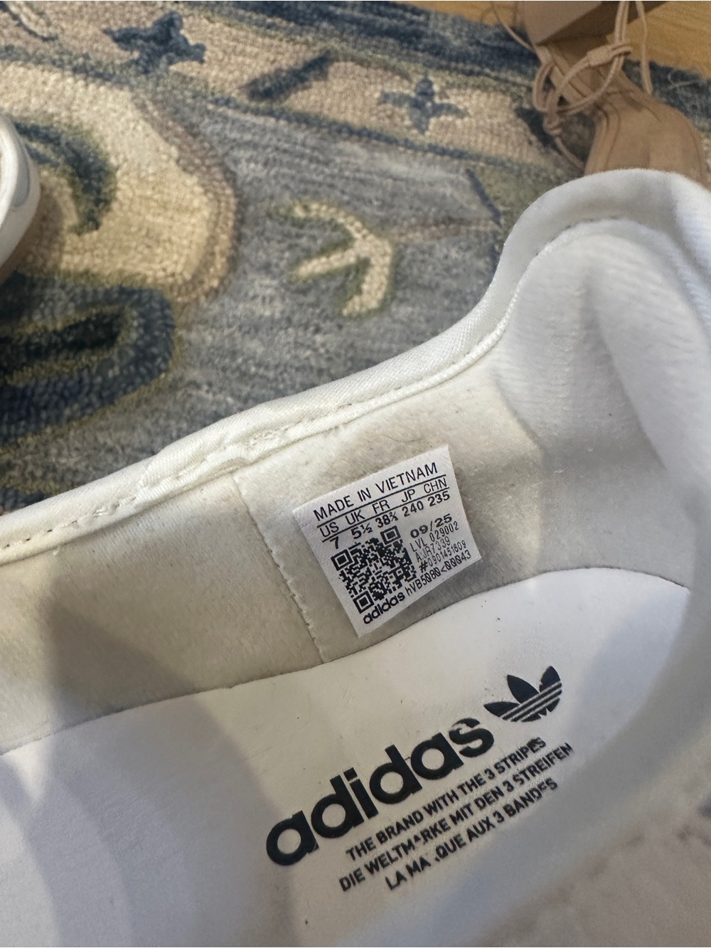 adidas Samba Jane White Gum Blue Halo Women's - Picture 8 of 14